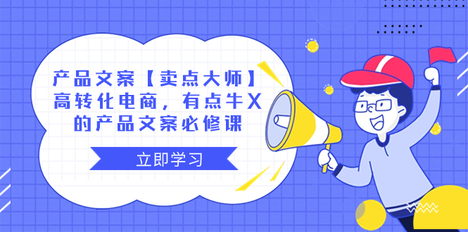 产品文案【卖点 大师】高转化电商，有点牛X的 产品文案必修课-飞享资源网