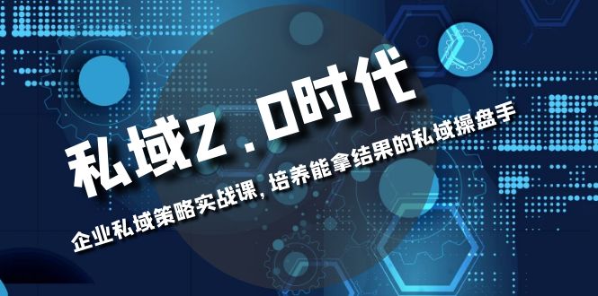 私域-2.0时代：企业私域策略实战课，培养能拿结果的私域操盘手-飞享资源网