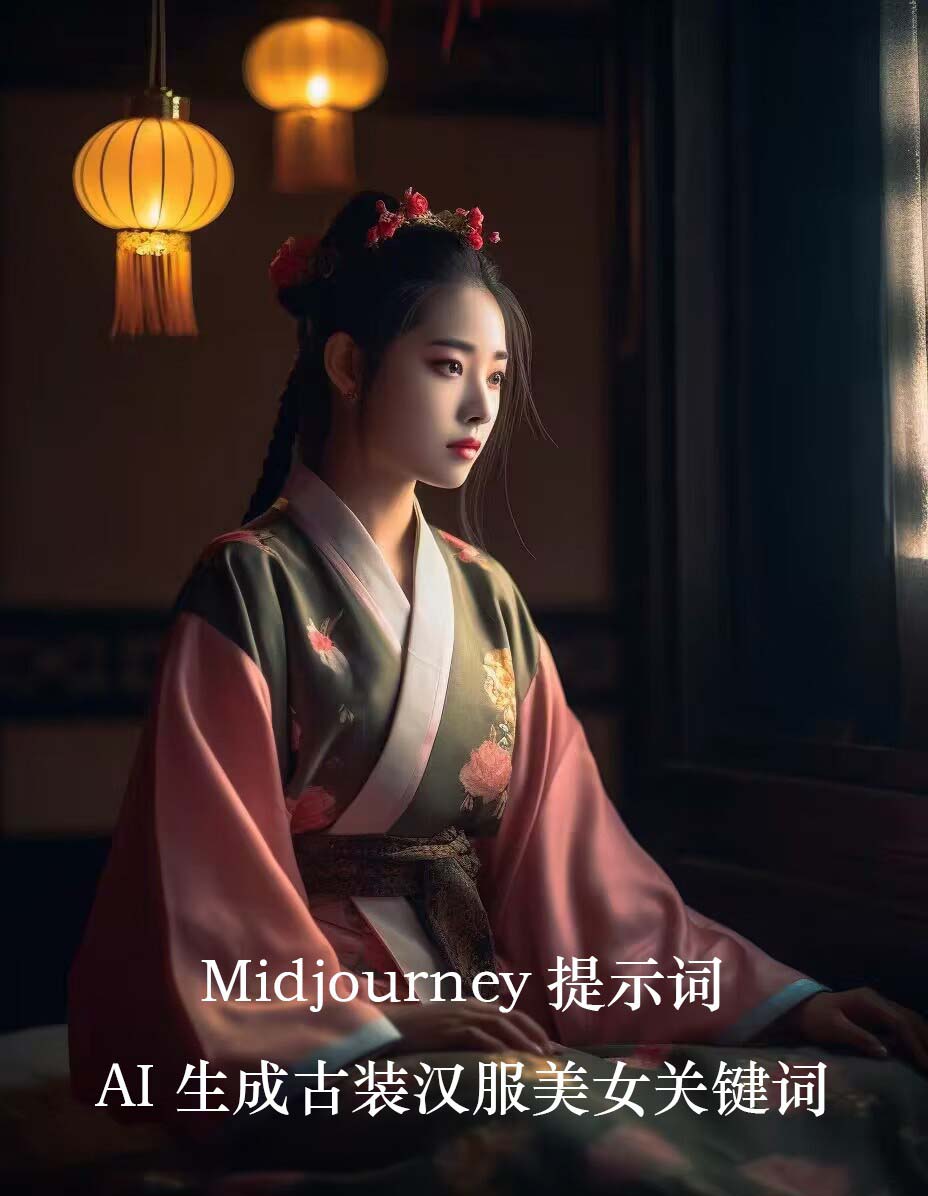 Midjourney关键词-AI生成中国风古装汉服美女人像提示关键词-飞享资源网